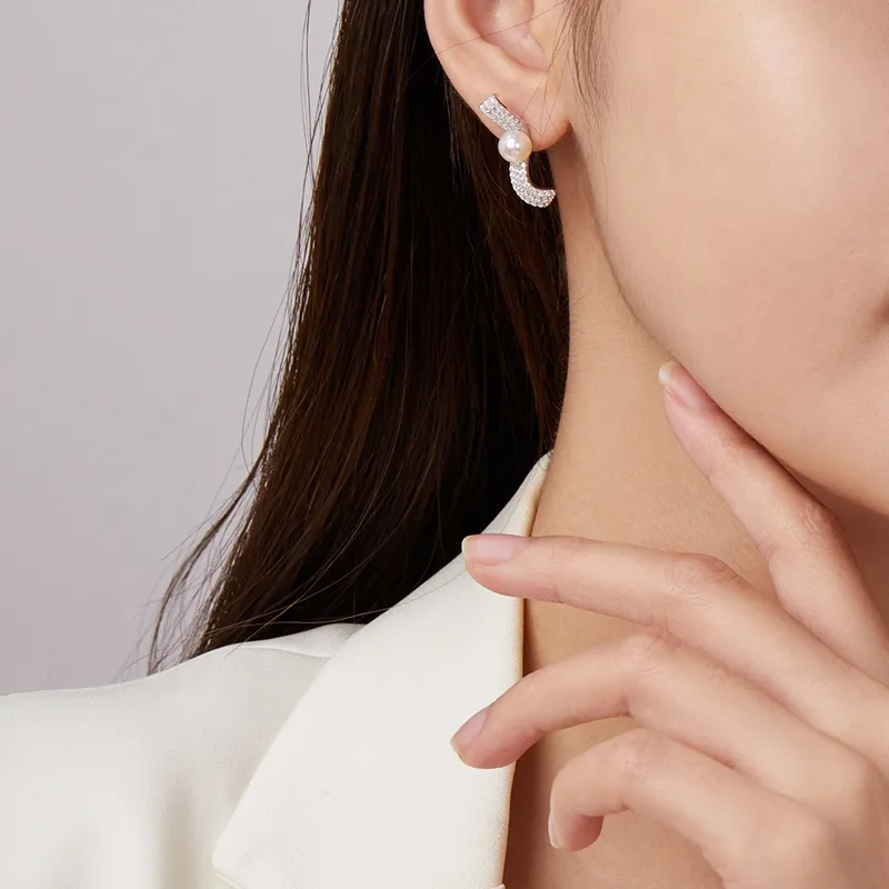PEARL QUEEN Freshwater Pearl Stud Earrings Women's-4