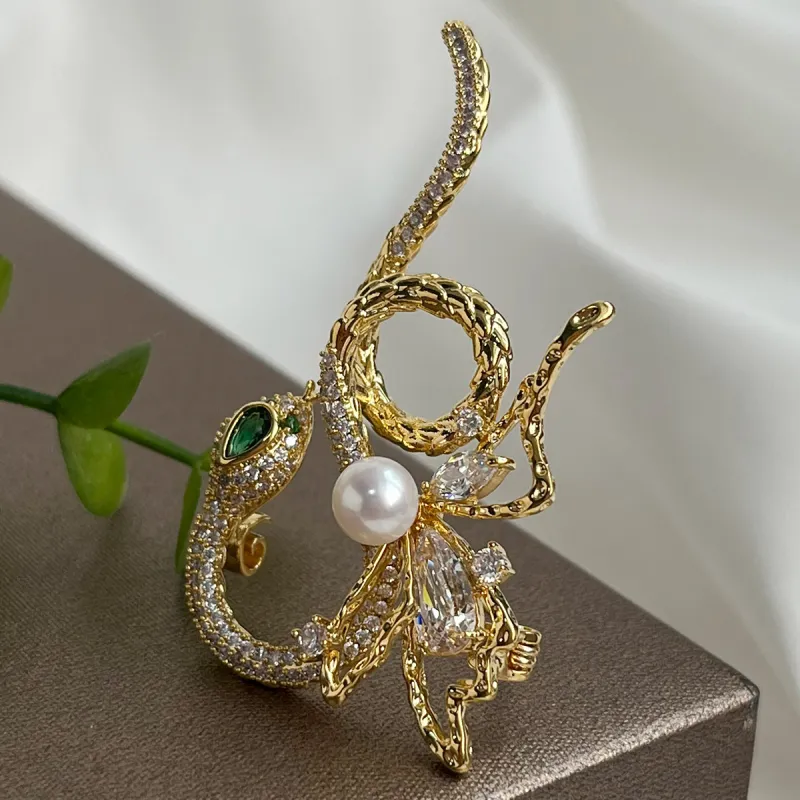 PEARL QUEEN Freshwater Pearl Brooches Women's-3