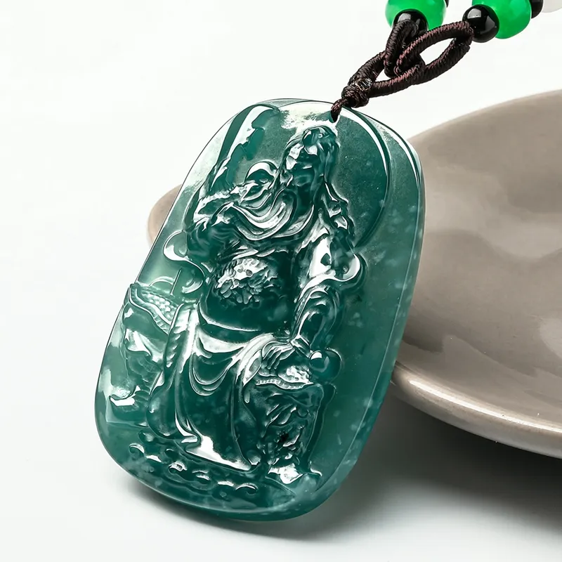 PEARL QUEEN Glutinous Jade Jadeite Pendants Unisex-4