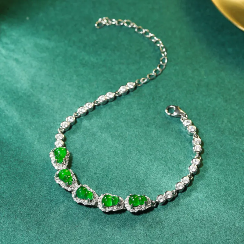 PEARL QUEEN Glutinous Jade Jadeite Bracelets Unisex-4