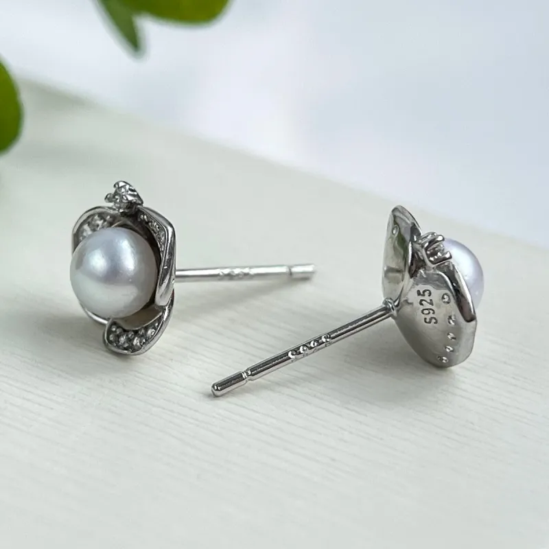 PEARL QUEEN Freshwater Pearl Stud Earrings Women's-4