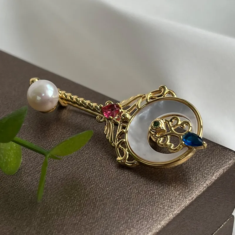 PEARL QUEEN Freshwater Pearl Brooches Women's-2