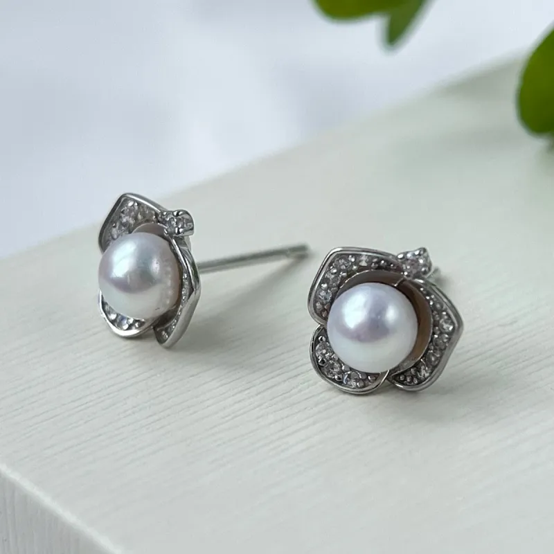 PEARL QUEEN Freshwater Pearl Stud Earrings Women's-3