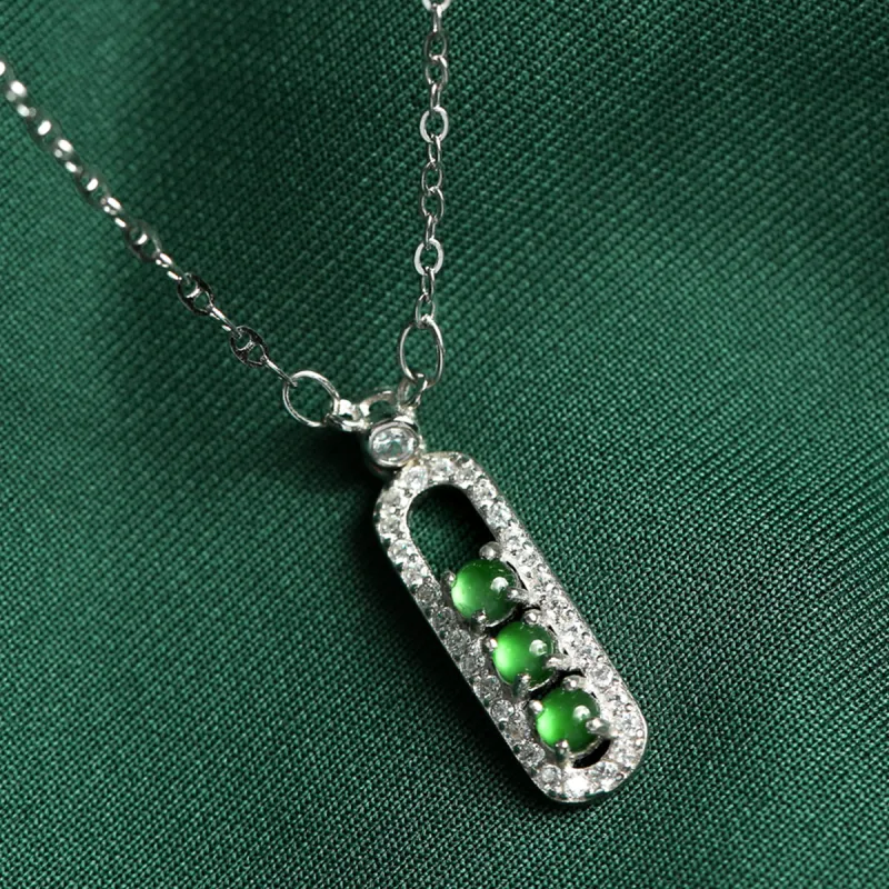 PEARL QUEEN Glutinous Jade Jadeite Necklaces Women's-7