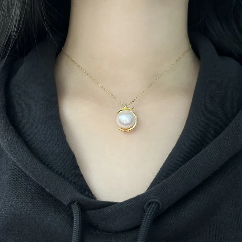 PEARL QUEEN Freshwater Pearl S925 Silver Pendants Women's-1