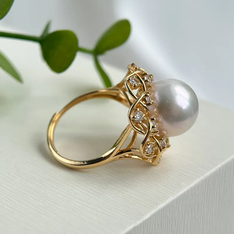 PEARL QUEEN Freshwater Pearl Rings Women's-5