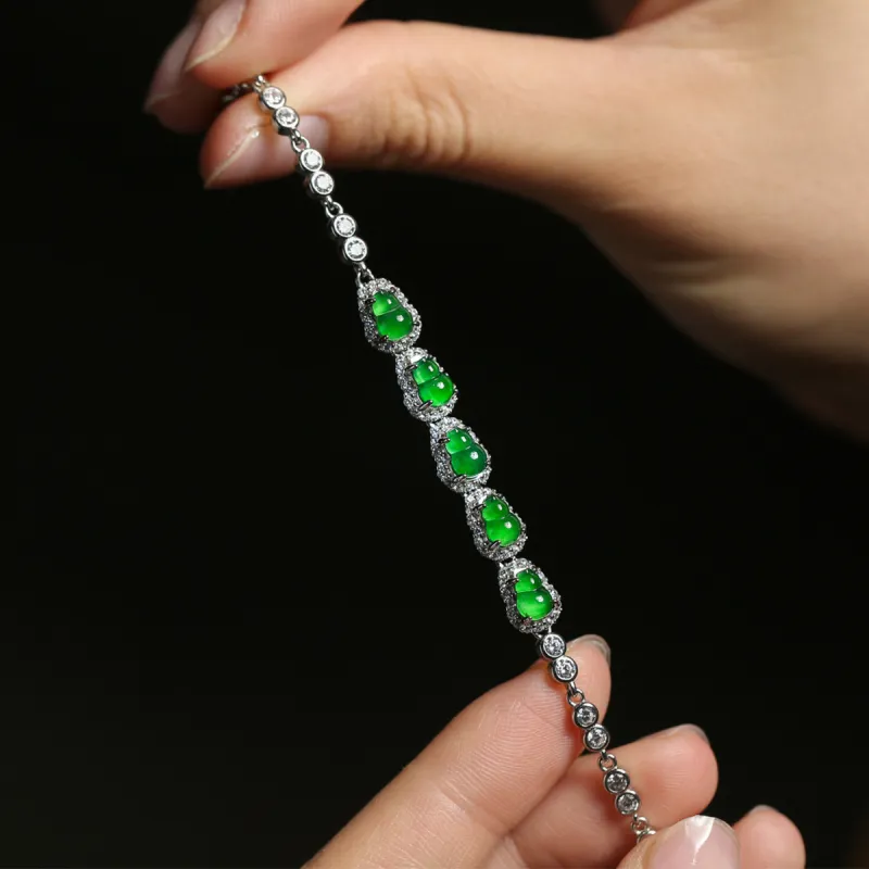 PEARL QUEEN Glutinous Jade Jadeite Bracelets Unisex-3