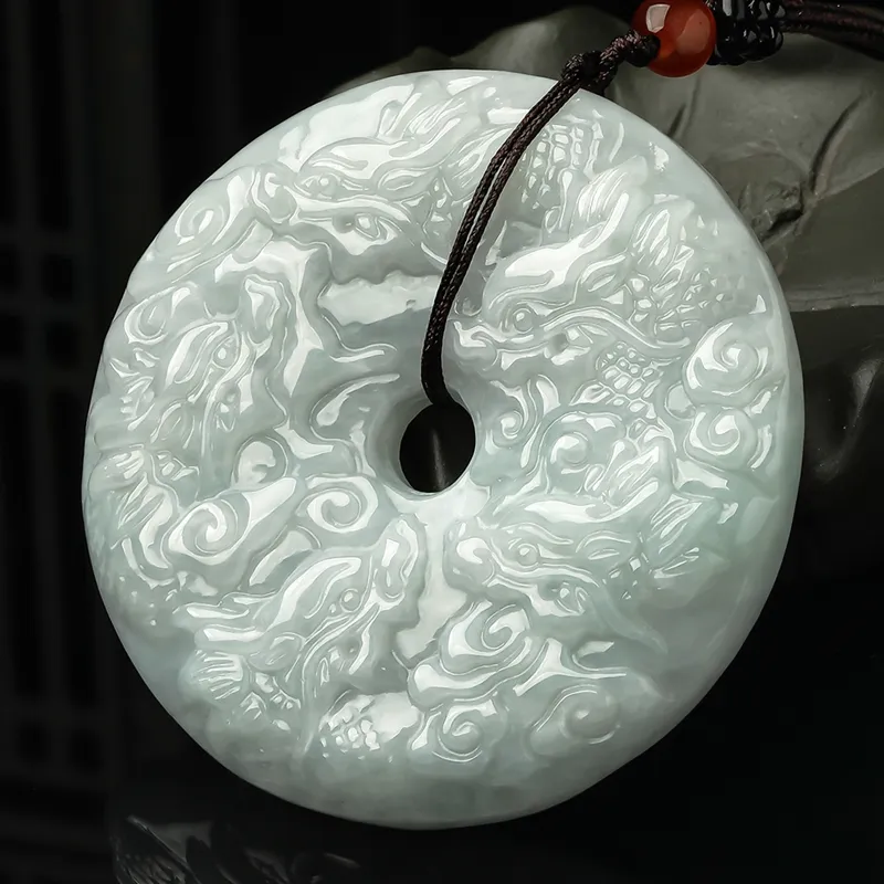 PEARL QUEEN Glutinous Jade Jadeite Pendants Unisex-3
