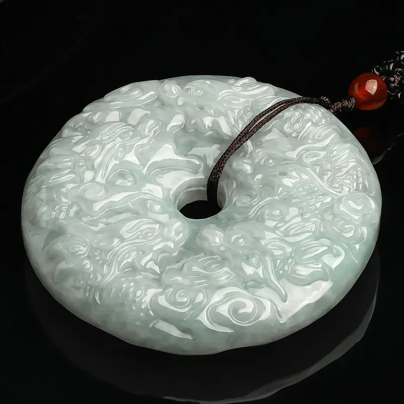 PEARL QUEEN Glutinous Jade Jadeite Pendants Unisex-4
