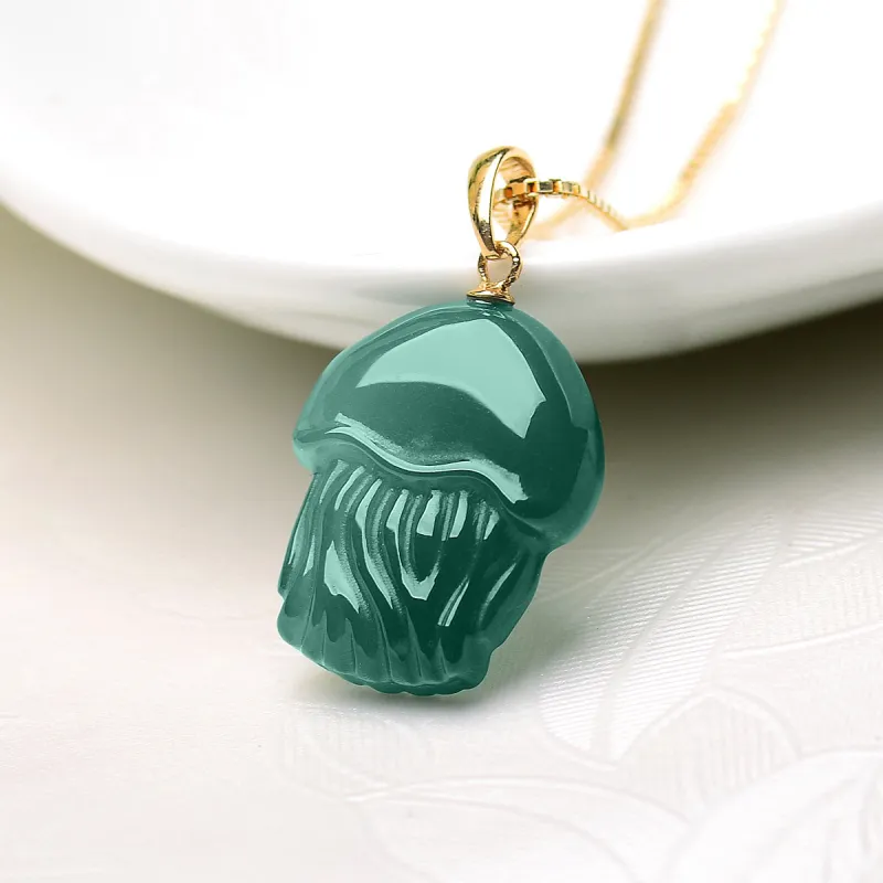 PEARL QUEEN Glutinous Jade Jadeite Necklaces Unisex-3