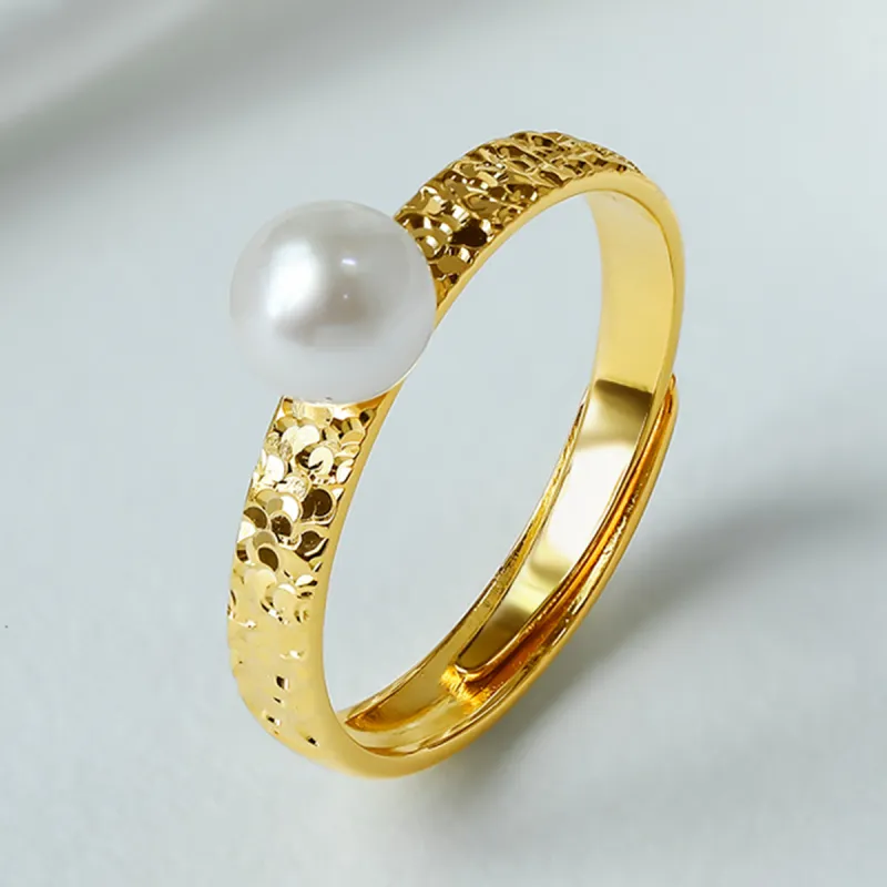 PEARL QUEEN Pearl Rings Unisex-6