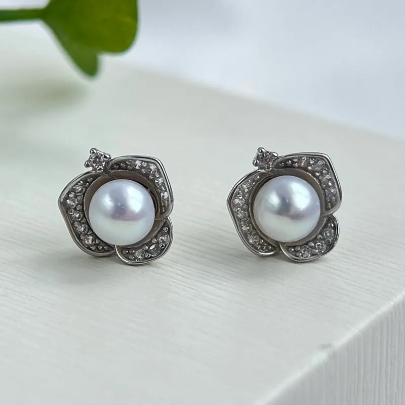 PEARL QUEEN Freshwater Pearl Stud Earrings Women's-1