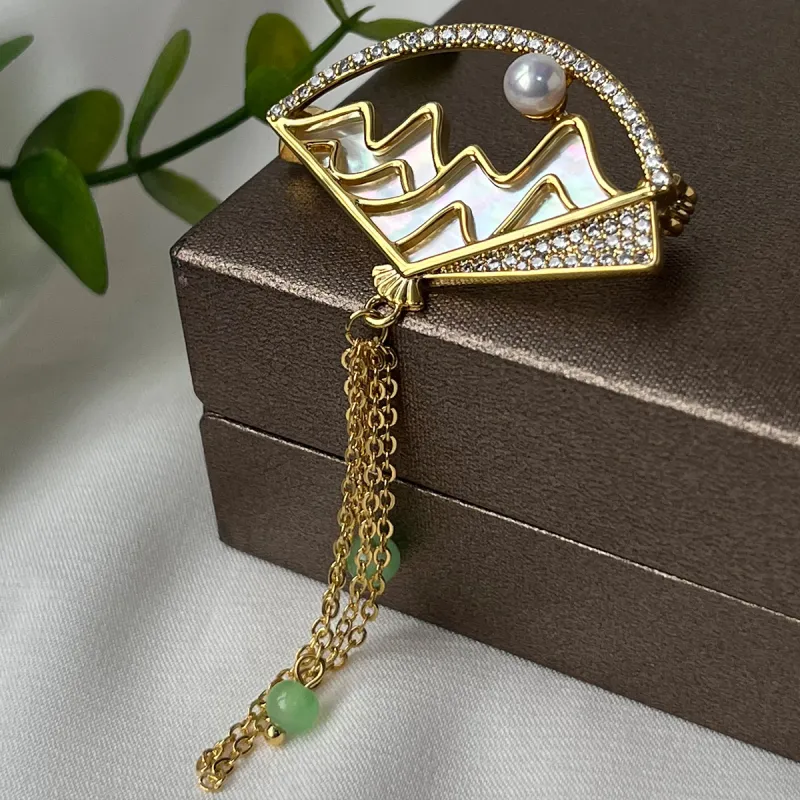 PEARL QUEEN Freshwater Pearl Brooches Women's-4