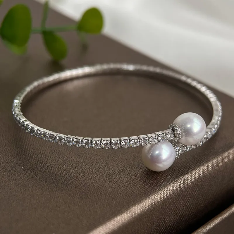 PEARL QUEEN Freshwater Pearl Bangles Women's-1