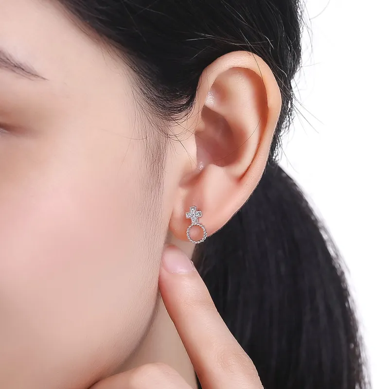 PEARL QUEEN S925 Silver Stud Earrings Women's-38