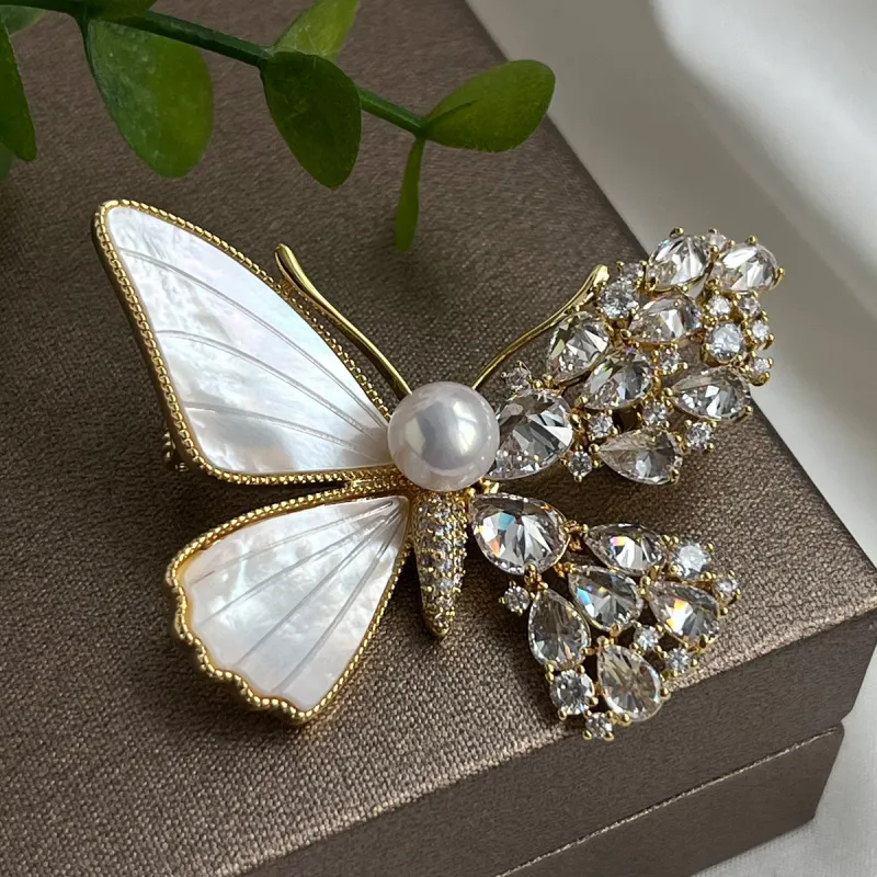 PEARL QUEEN Freshwater Pearl Brooches Women's-3