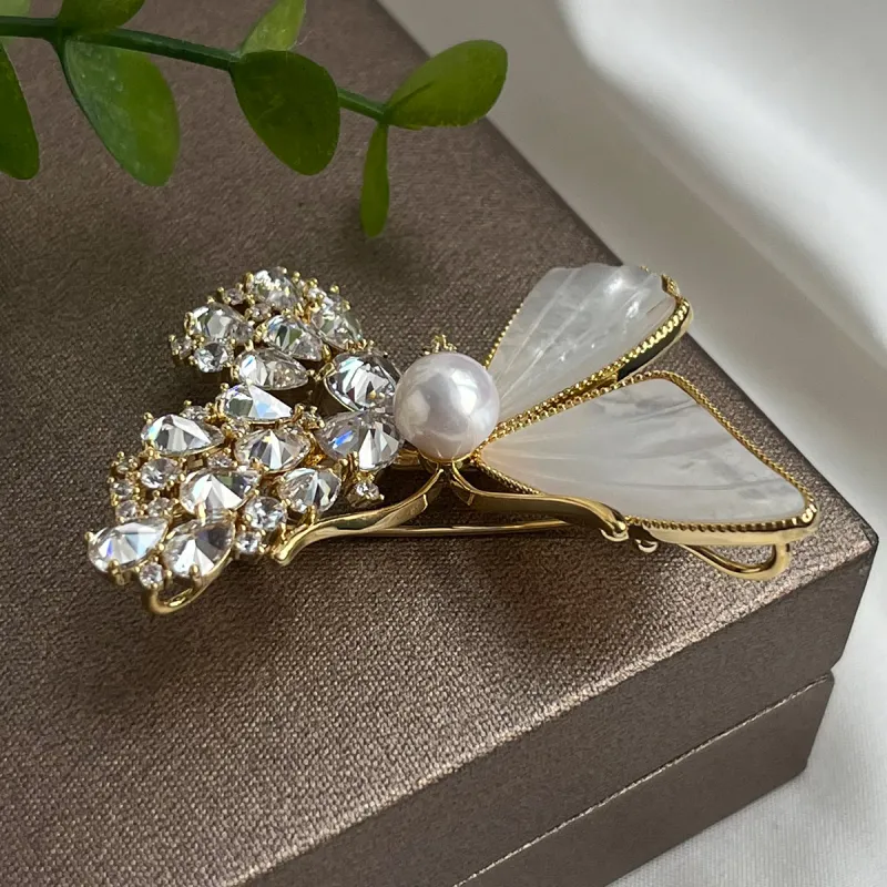 PEARL QUEEN Freshwater Pearl Brooches Women's-4