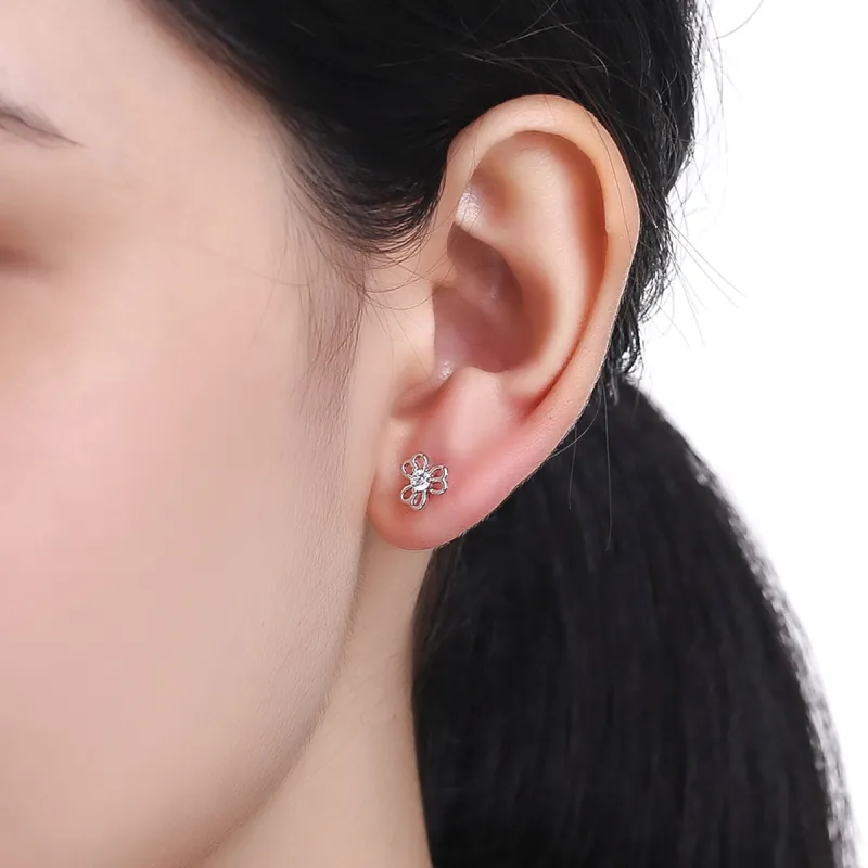 PEARL QUEEN S925 Silver Stud Earrings Women's-15