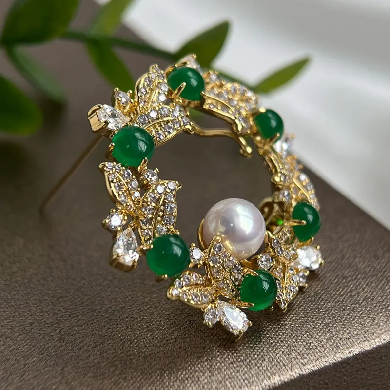 PEARL QUEEN Freshwater Pearl Brooches Women's-1