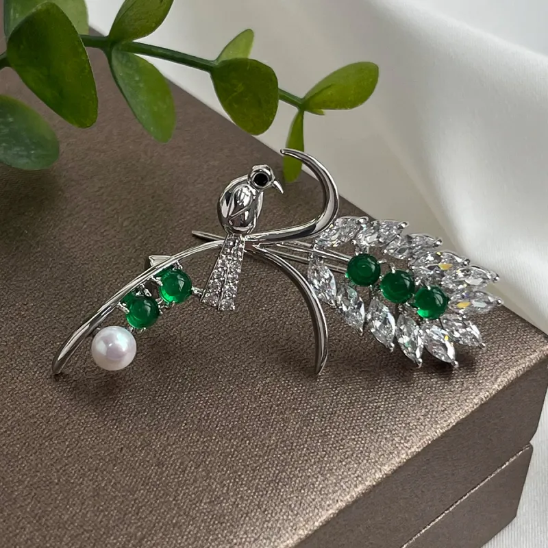 PEARL QUEEN Freshwater Pearl Brooches Unisex-5