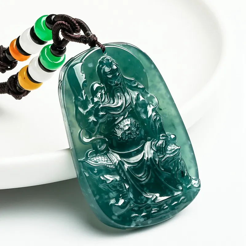 PEARL QUEEN Glutinous Jade Jadeite Pendants Unisex-7