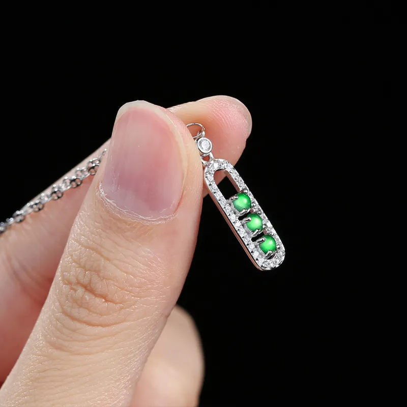 PEARL QUEEN Glutinous Jade Jadeite Necklaces Women's-5
