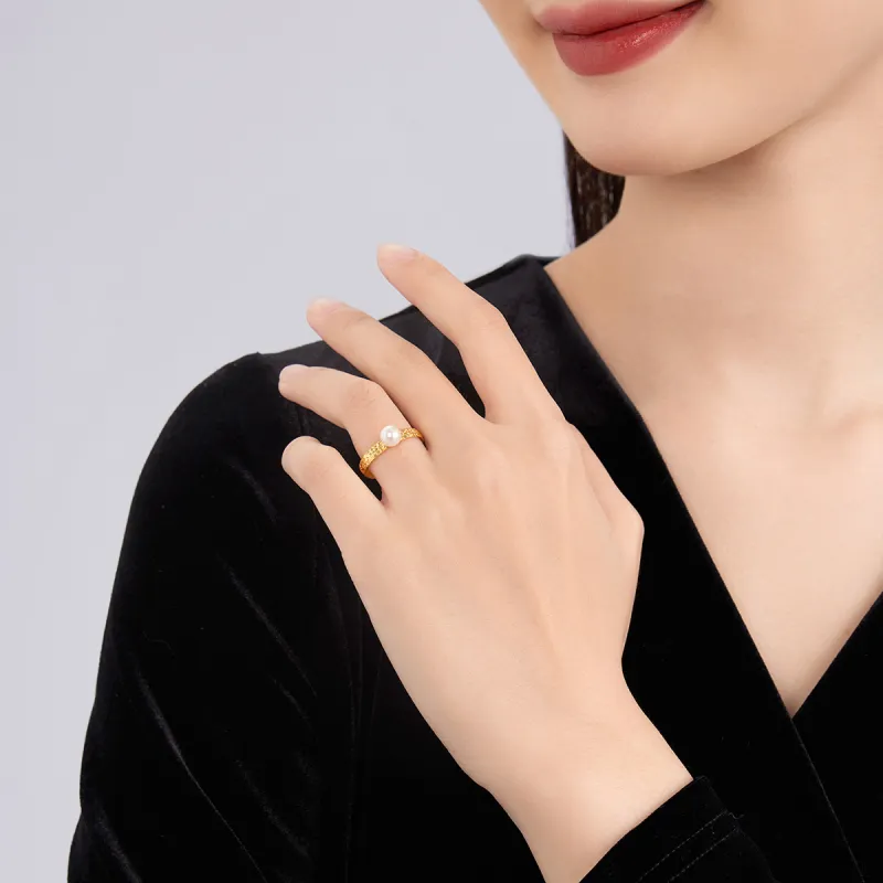 PEARL QUEEN Pearl Rings Unisex-4