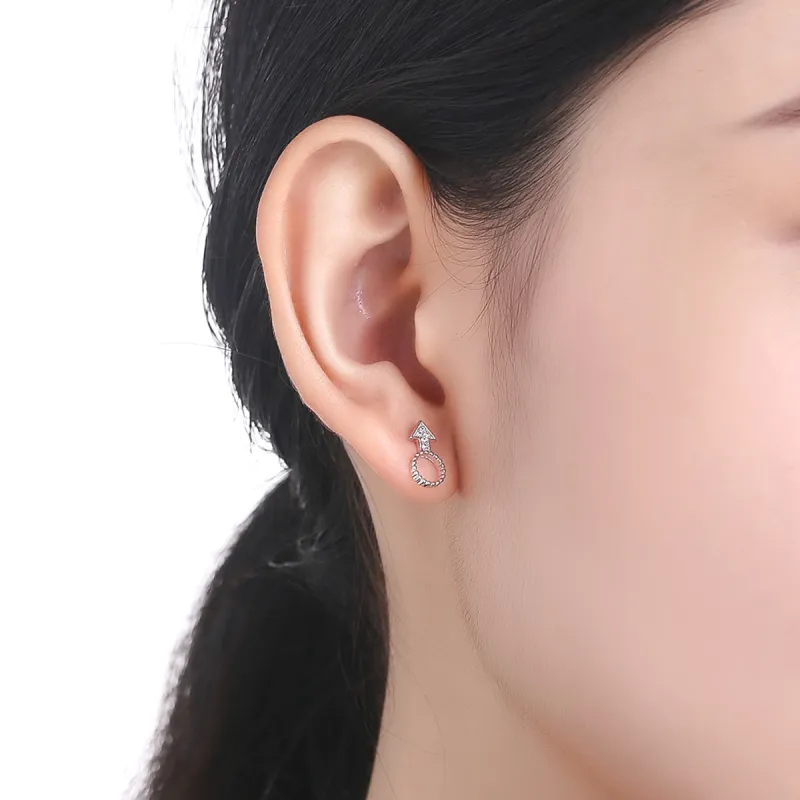 PEARL QUEEN S925 Silver Stud Earrings Women's-37