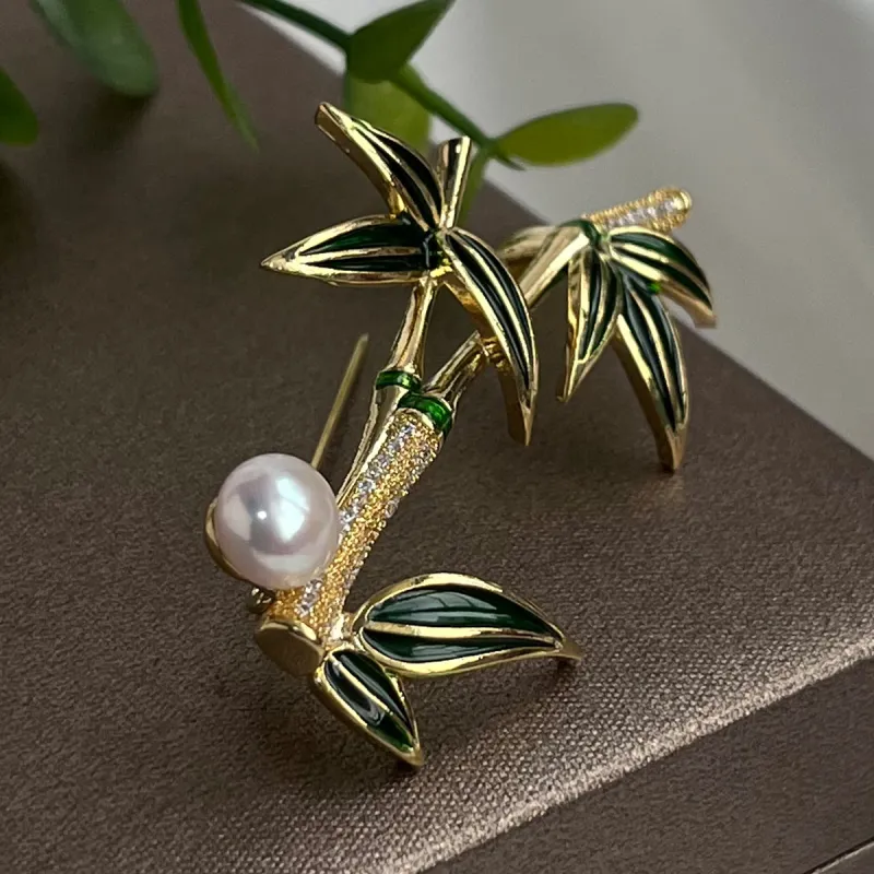 PEARL QUEEN Freshwater Pearl Brooches Unisex-2