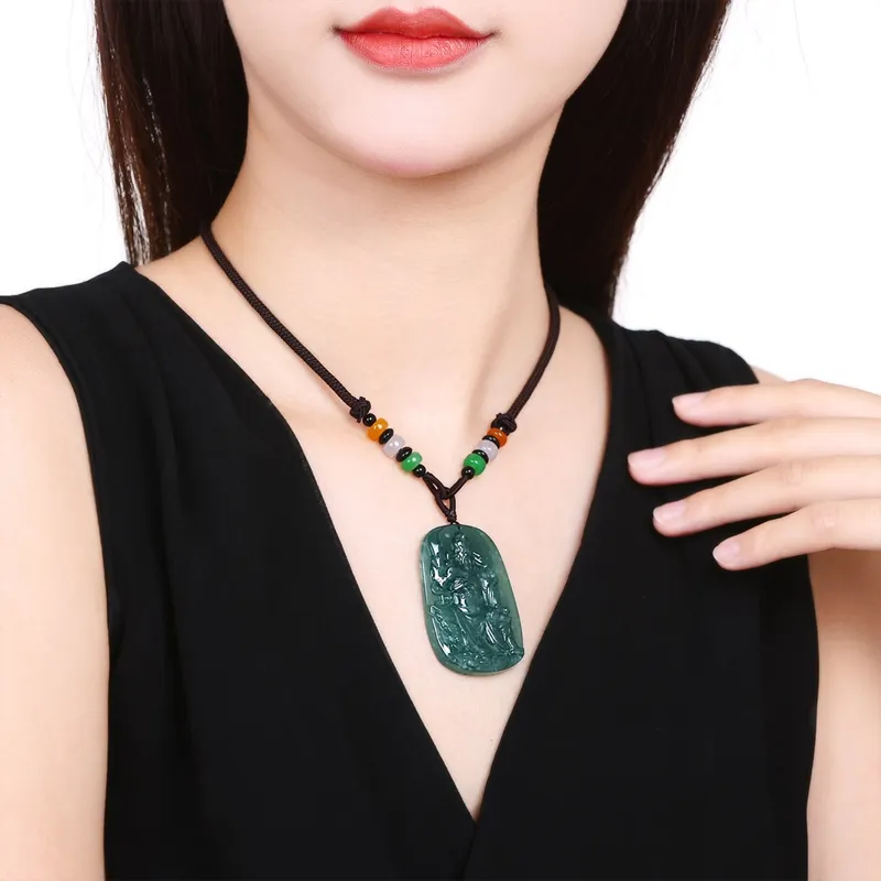 PEARL QUEEN Glutinous Jade Jadeite Pendants Unisex-6
