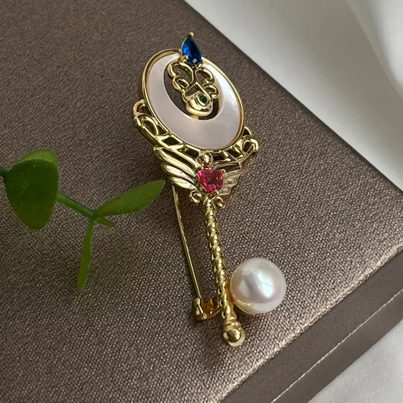 PEARL QUEEN Freshwater Pearl Brooches Women's-4