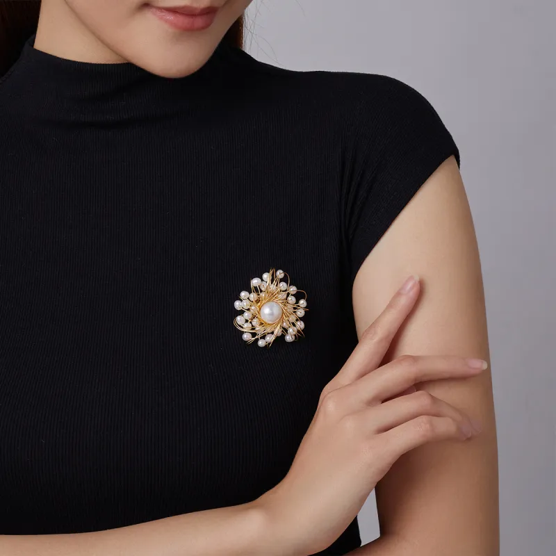 PEARL QUEEN Freshwater Pearl Brooches Women's-4