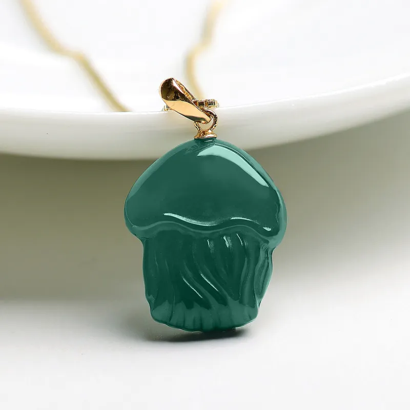 PEARL QUEEN Glutinous Jade Jadeite Necklaces Unisex-4