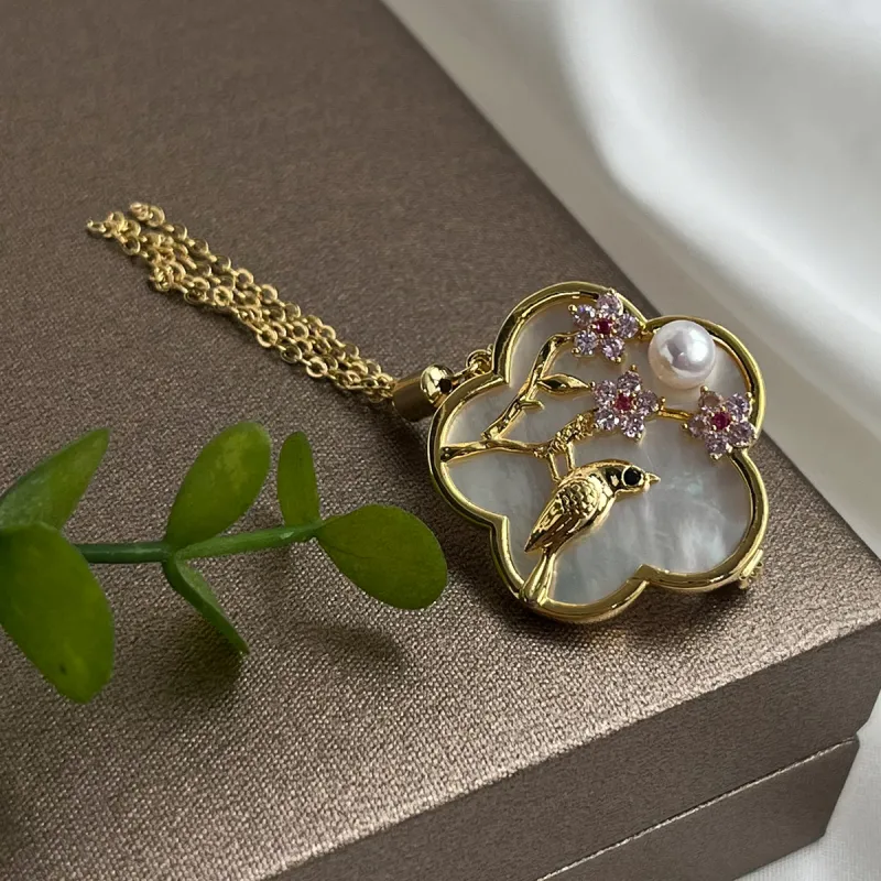 PEARL QUEEN Freshwater Pearl Brooches Women's-3