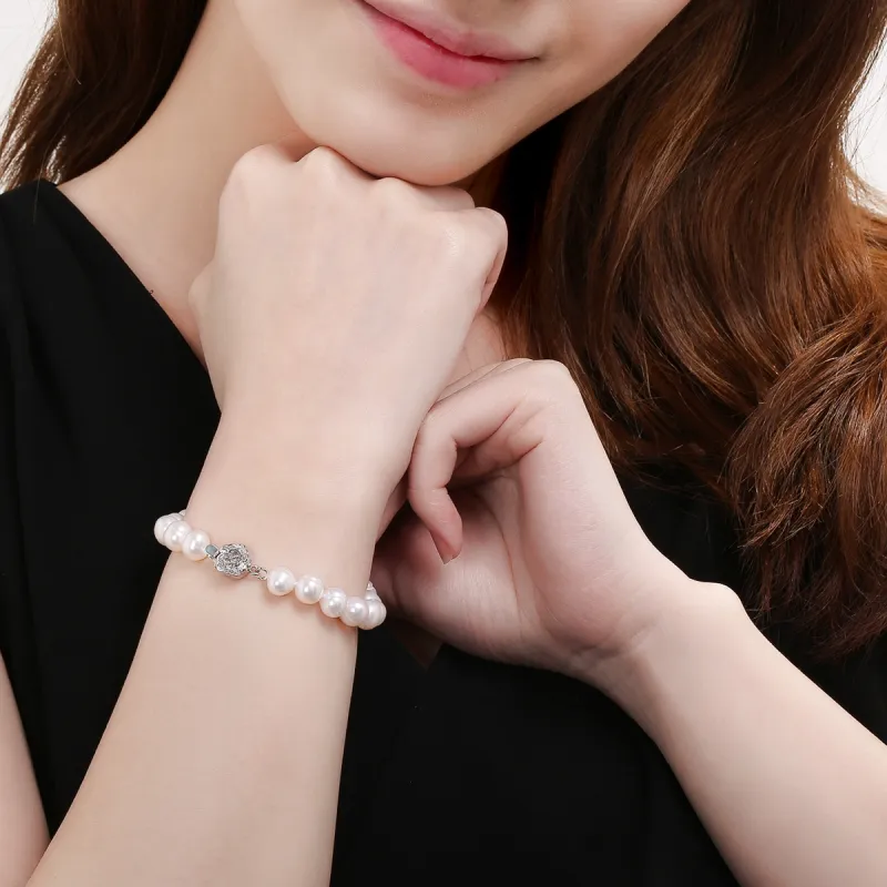 PEARL QUEEN Freshwater Pearl Pearl Bracelets Women's-4