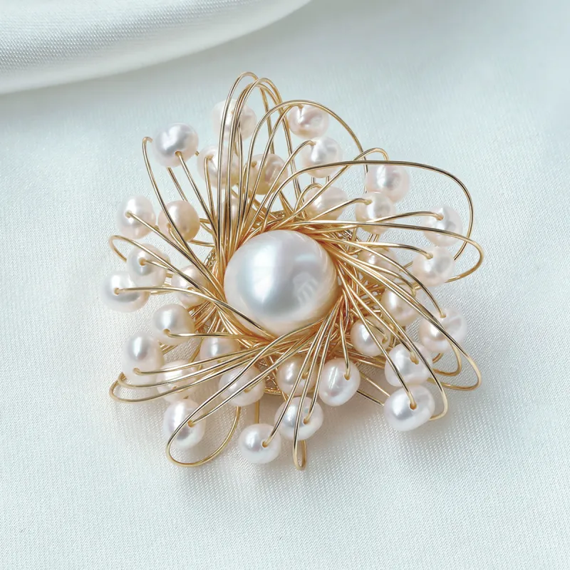 PEARL QUEEN Freshwater Pearl Brooches Women's-3