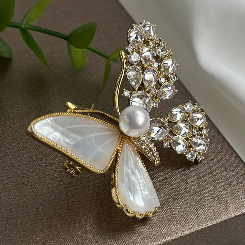 PEARL QUEEN Freshwater Pearl Brooches Women's-5