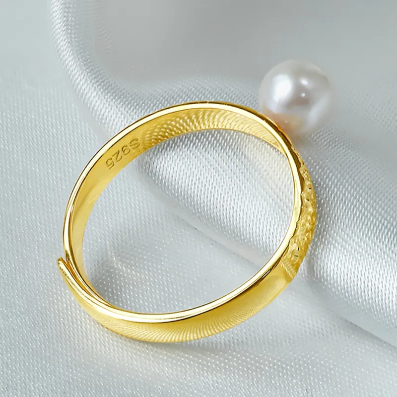 PEARL QUEEN Pearl Rings Unisex-5