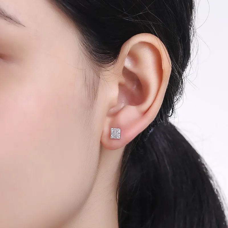 PEARL QUEEN S925 Silver Stud Earrings Women's-26