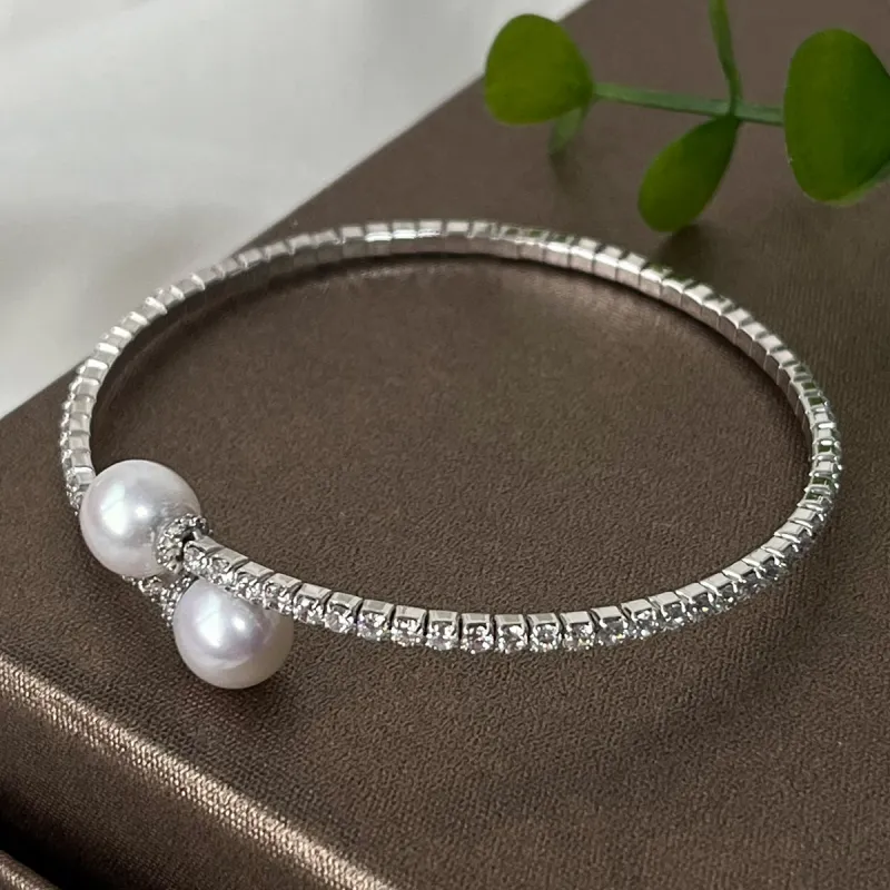 PEARL QUEEN Freshwater Pearl Bangles Women's-2