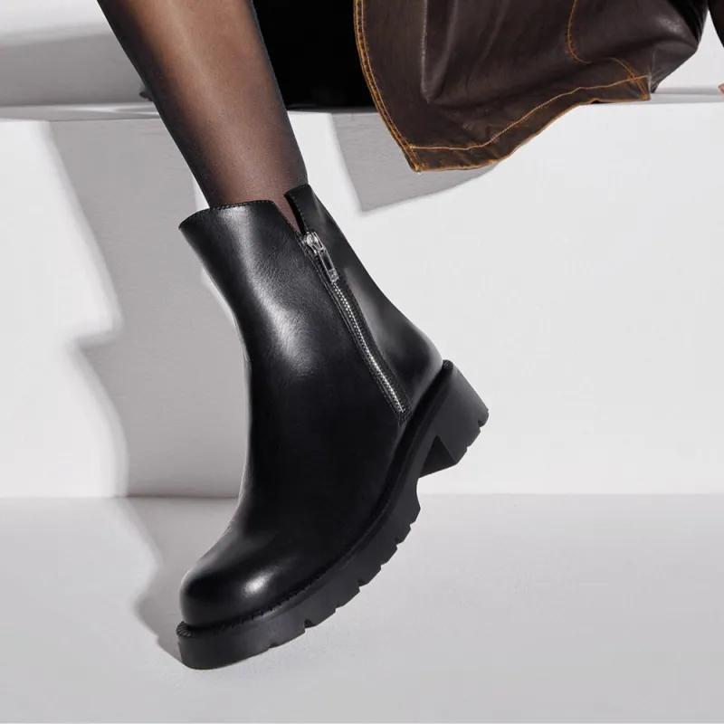 Staccato Ankle Boots 4cm Women's Ethereal Glow Black-5