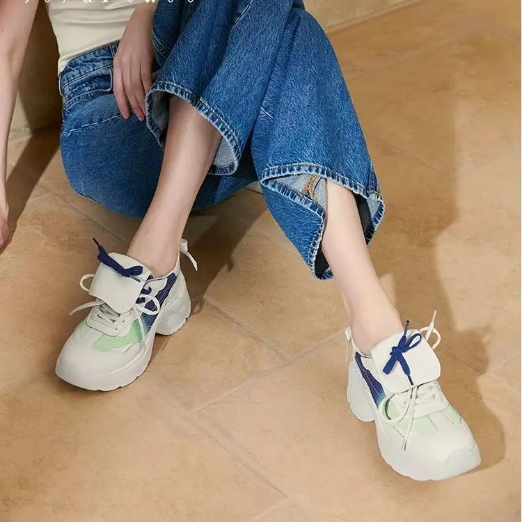 Joypeace Happiness Arrives Slip Resistant Low Top Chunky Sneakers Women's-5
