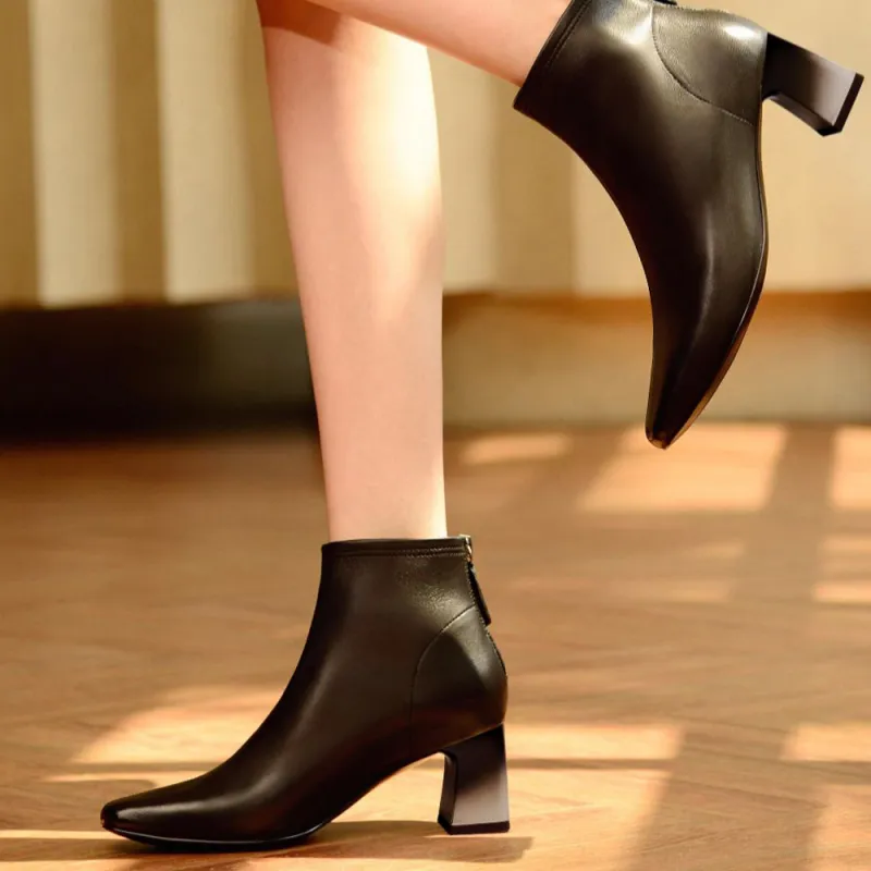 Joypeace The Winter Night Gradually Warms Ankle Boots 6cm Women's-5