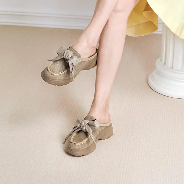 Joypeace Rubber Sole Closed Toe Slippers Women's-12