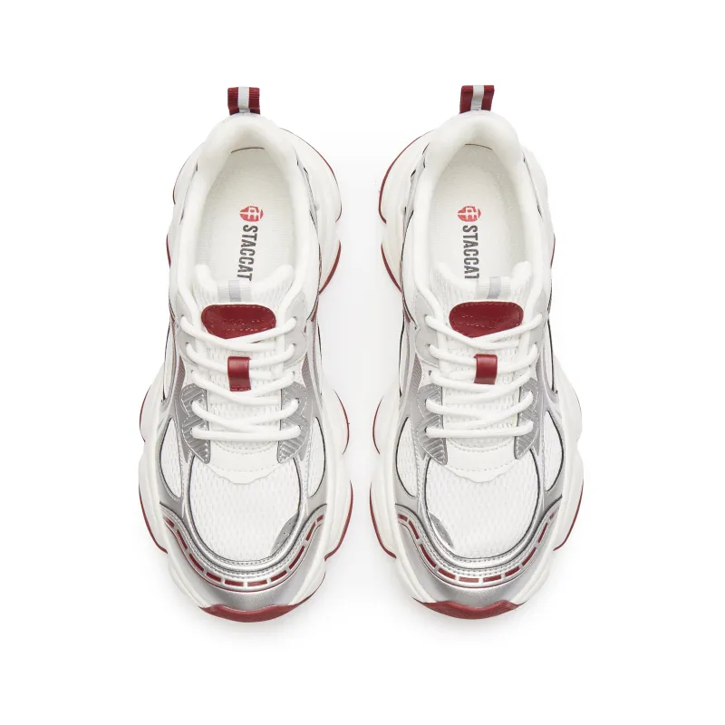 Staccato Good Things Happen Wear resistant And Lightweight Low Top Casual Chunky Sneakers Women's-3