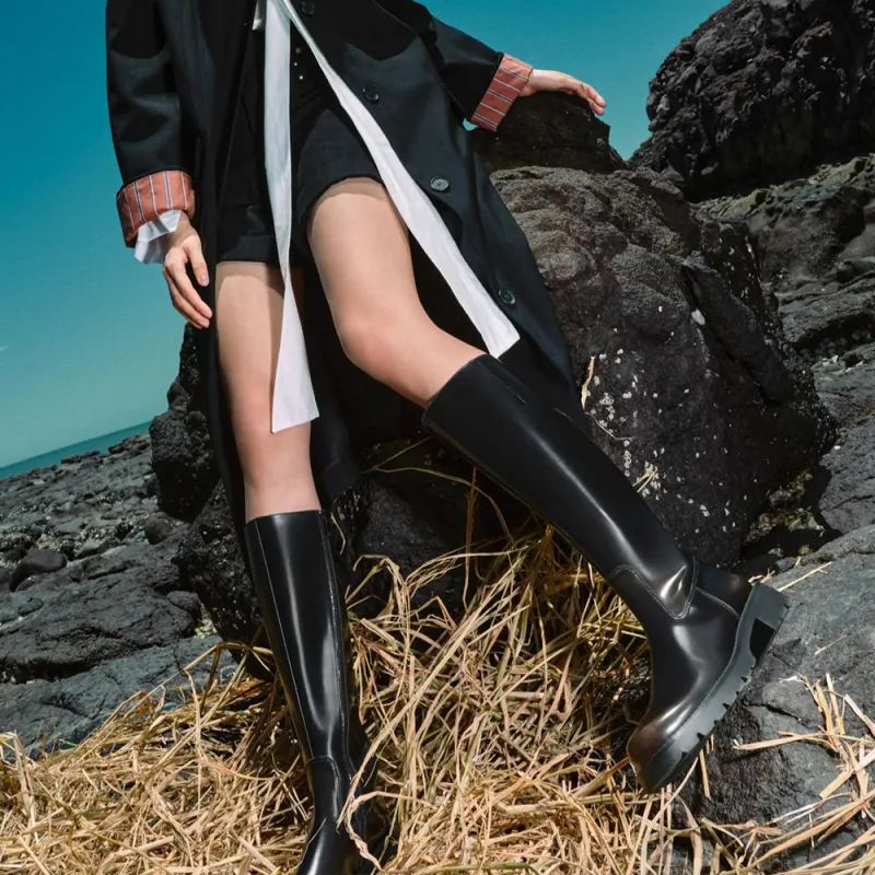 Staccato Dream Chaser Knight Knee-high Boots 4cm Women's-4