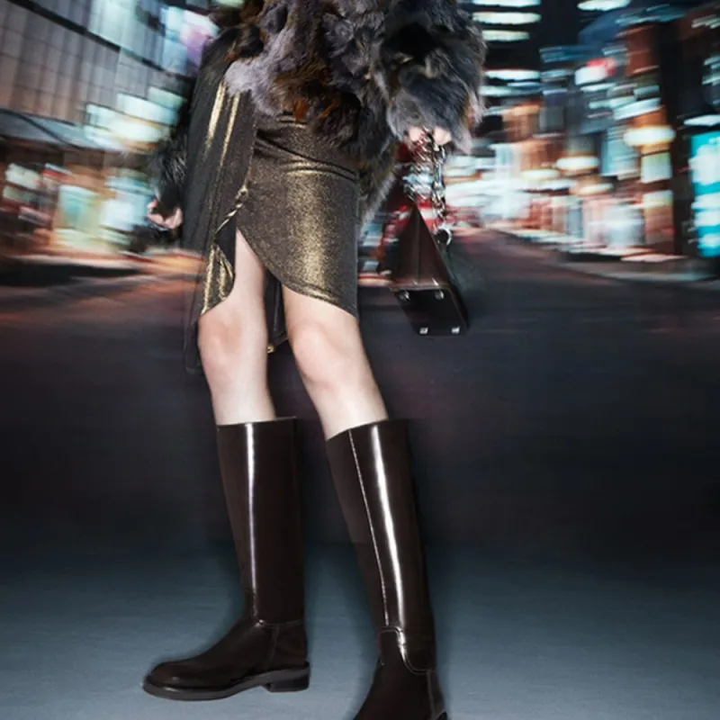 Staccato Knee-high Boots 3.5cm Women's-5
