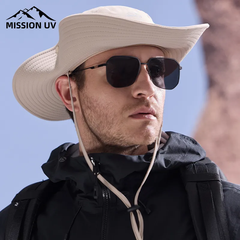 MISSION UV Polyamide Sun Protection Hats Men's-3