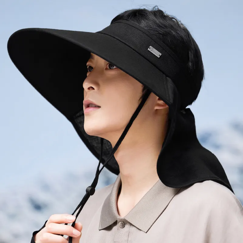 JIUMU Linen Sun Protection Hats Men's-3