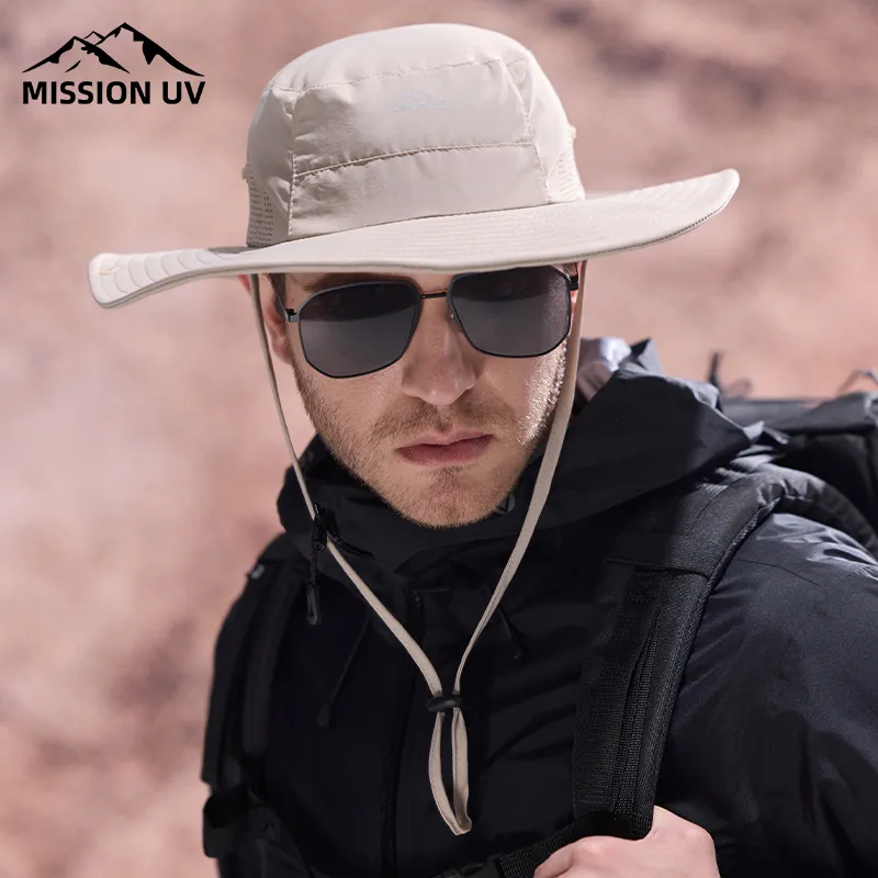 MISSION UV Polyamide Sun Protection Hats Men's-5